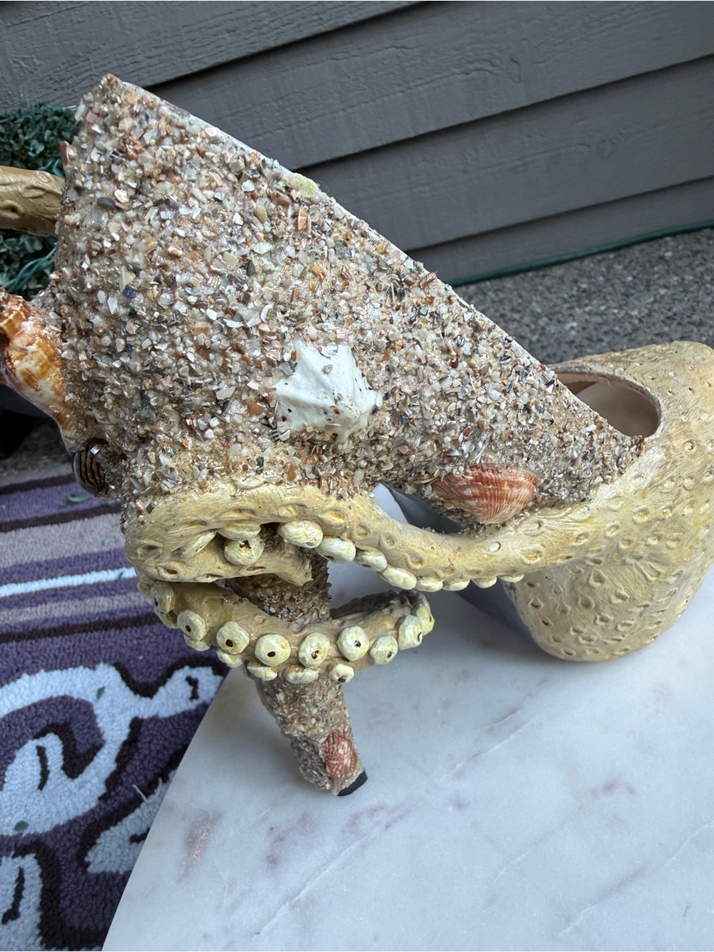 Octopus Tentacle Platform Heels in Sand - Picture 9 of 12